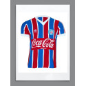 Camisa retrô Bahia tricolor 1988.