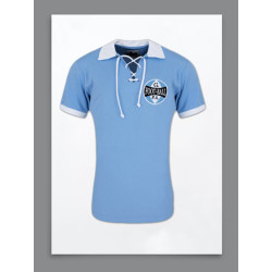 Camisa retrô Grêmio celeste cordinha.