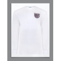 Camisa retrô da Inglaterra branca ML - 1970