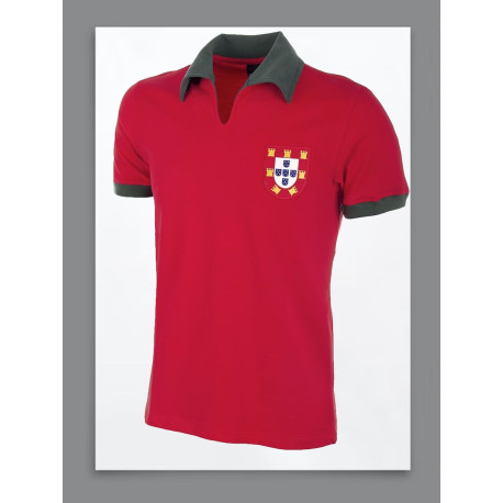 Camisa retrô Portugal vermelha - 1966