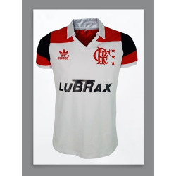 Camisa retrô Flamengo branca lubrax