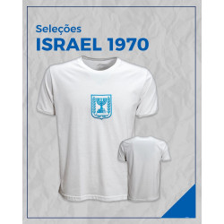 Camisa retrô Israel branca 1970