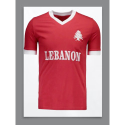 Camisa retrô Libano vermelha