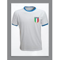 Camisa retrô da Italia gola careca branca - 1962
