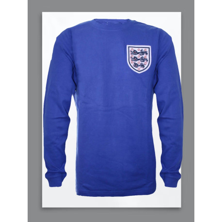 Camisa retrô da Inglaterra azul escuro -1970