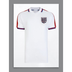 Camisa retrô da Inglaterra branca - 1984
