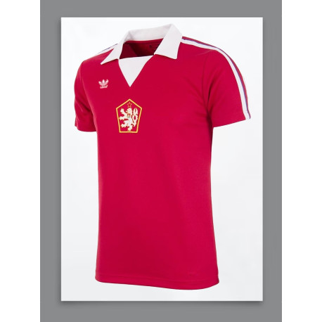 Camisa retrô Tchecoslovaquia logo 1980 .