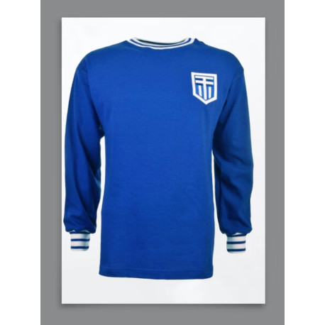 Camisa retrô da Grécia azul ML 1970