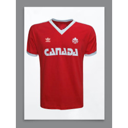 Camisa retrô Canada vermelha 1986