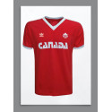 Camisa retrô Canada vermelha 1986