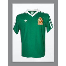 Camisa retrô Mexico logo verde -1986