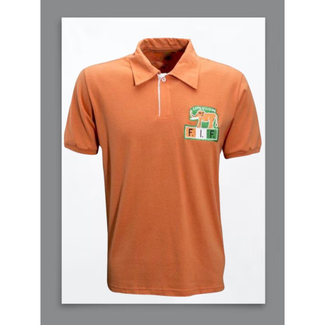 Camisa retrô Costa do Marfim laranja