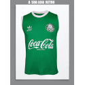 Regata retrô Palmeiras verde coca cola