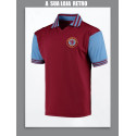 Camisa retrô Aston Villa gola polo- 1981