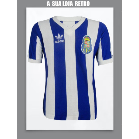 Camisa retrô Porto logo listrada - POR