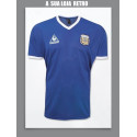 Camisa retrô Argentina azul le Coq away -1986