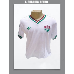 Camisa retro fluminense branca 1980