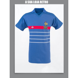 Camisa retrô França azul 1984