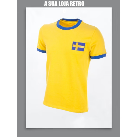 Camisa retrô Suécia 1970