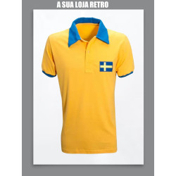 Camisa retrô Sueçia 1958