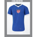 Camisa retrô Estados Unidos azul -1970