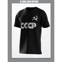 Camisa retrô CCCP manga longa preta