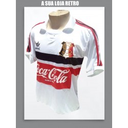 Camisa retro Santa Cruz Futebol Clube branca logo coca cola 1985
