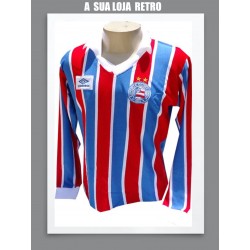 Camisa retrô bahia manga longa decada de 1980