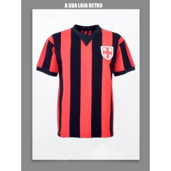 Camisa retrô Milan AC 1943 cruz- ITA