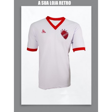 Camisa retrô Vila Nova Futebol Clube branca le Coq 1982
