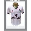 Camisa retrô fluminense branca Banco Nacional -1984