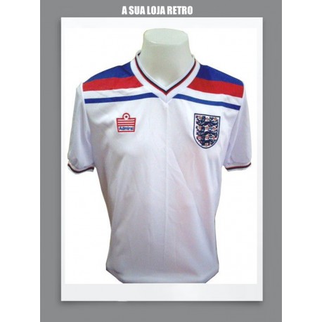 Camisa retrô Inglaterra branca admiral -1982