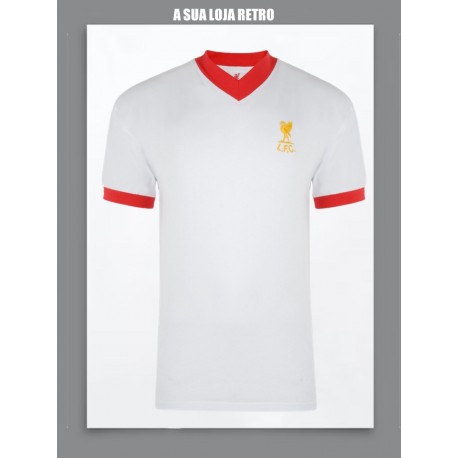 Camisa retrô Liverpool 1978 branca away