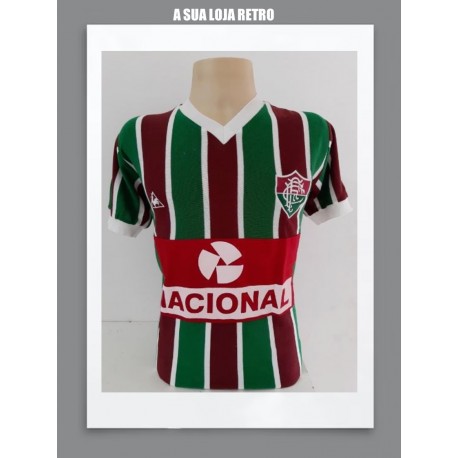 Camisa retrô Fluminense banco nacional 