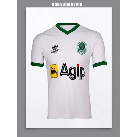 camisa retro palmeiras branca Agip