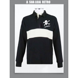 Camisa retrô gola polo ml preta St Pauli - ALE