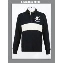 Camisa retrô gola polo ml preta St Pauli - ALE