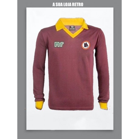 Camisa retrô AS Roma tradicional ML 1987- ITA