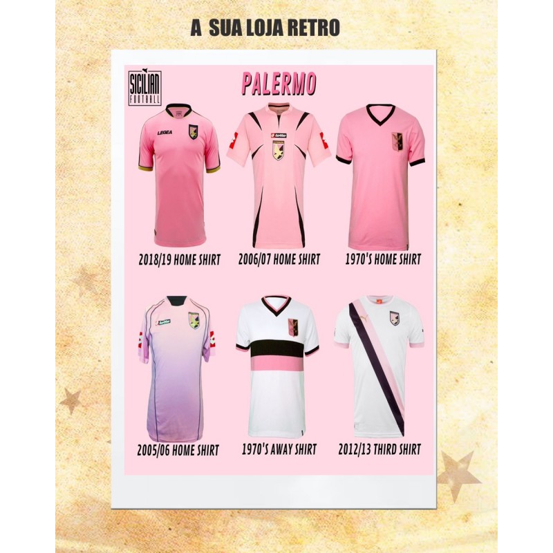 Palermo away 1970's Retro Shirt