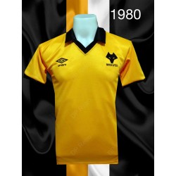 Camisa retrô. Wolverhampton Wanderers F.C. 1980
