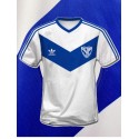 Camisa retro Club Atlético Vélez Sarsfield logo branca