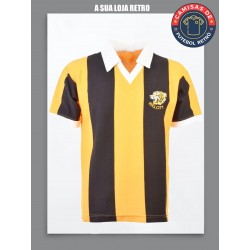 Camisa retrô Hull city listrada- ENG