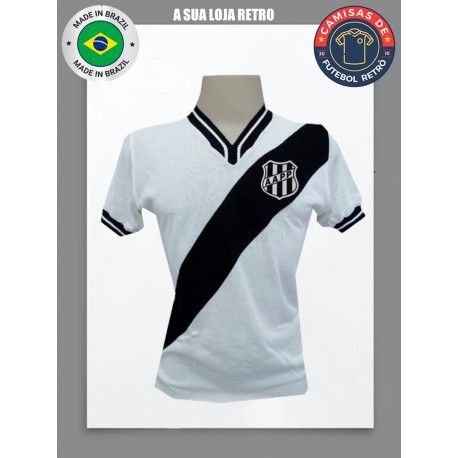 Camisa retrô Ponte Preta branca 1977