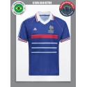 Camisa retrô França azul logo 1998