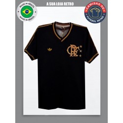 Camisa retrô Flamengo ouro