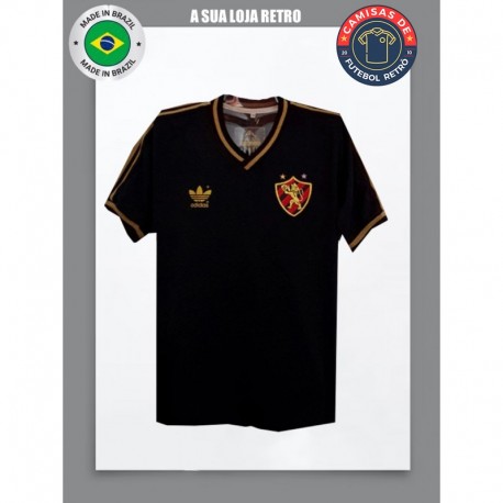 Camisa retro Sport clube logo preta comemorativa