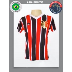 Camisa retro Santa cruz listrada gola em V