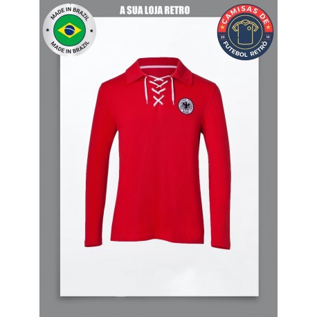 Camisa retrô goleiro Alemanha vermelha -1954