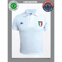 Camisa Retrô da Italia kappa branca