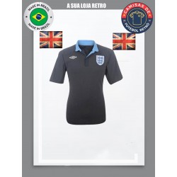 Camisa retrô da Inglaterra preta comemorativa